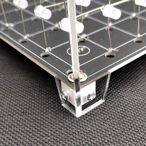 3D LED Cube Transparent Acrylic Case It is Only Applicable to 3D8S-BLUE 3D8P-BLUE 3D8S-MUTIL 3D8P-MULTI and 3D8RGB-KIT in Saudi Arabia