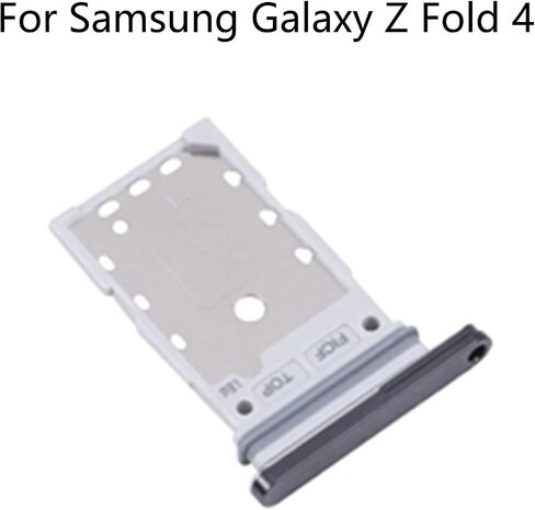 for Samsung Galaxy Z Fold 4 5G Dual SIM Card Tray Card Holder Slot Replacement Parts + Open Eject Pin (Black) in Saudi Arabia