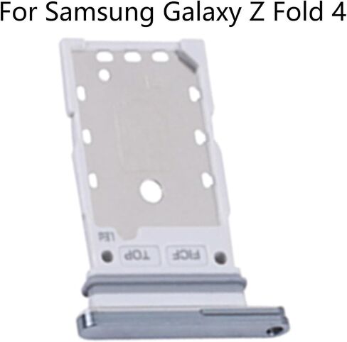 for Samsung Galaxy Z Fold 4 5G Dual SIM Card Tray Card Holder Slot Replacement Parts + Open Eject Pin (Black) in Saudi Arabia