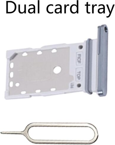 for Samsung Galaxy Z Fold 4 5G Dual SIM Card Tray Card Holder Slot Replacement Parts + Open Eject Pin (Black) in Saudi Arabia