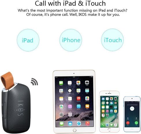 محول IKOS Bluetooth Active Dual SIM متوافق مع iPhone13Pro Max 12 X 8 7 6S 6 Plus iPad iPod iOS System، وضع الاستعداد العالي، تحقيق بطاقتي SIM نشطتين في هاتف iPhone واحد، للمكالمات والرسائل النصية القصيرة in Kuwait
