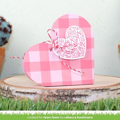 Lawn Fawn Magic Heart Messages - Stamp and Die in Saudi Arabia
