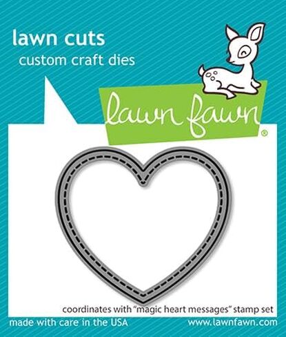 Lawn Fawn Magic Heart Messages - Stamp and Die in Saudi Arabia