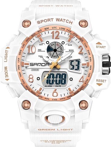 Women’s Digital Watch Waterproof Sport Watch Analog Wristwatch Military Tactical Watches LED Luminous Alarm Stopwatch Dual Time Wrist Watches in Saudi Arabia