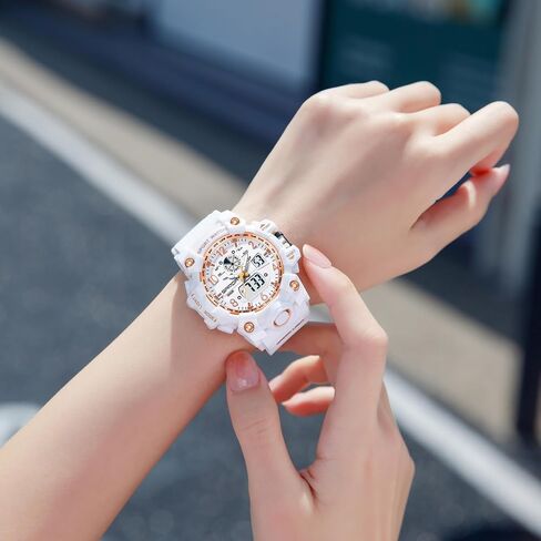 Women’s Digital Watch Waterproof Sport Watch Analog Wristwatch Military Tactical Watches LED Luminous Alarm Stopwatch Dual Time Wrist Watches in Saudi Arabia