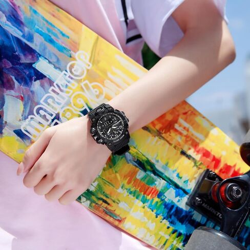 Women’s Digital Watch Waterproof Sport Watch Analog Wristwatch Military Tactical Watches LED Luminous Alarm Stopwatch Dual Time Wrist Watches in Saudi Arabia