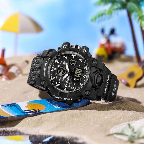 Women’s Digital Watch Waterproof Sport Watch Analog Wristwatch Military Tactical Watches LED Luminous Alarm Stopwatch Dual Time Wrist Watches in Saudi Arabia