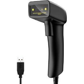 Alacrity Bluetooth Barcode Scanner Handheld USB Wireless Bar Code Reader Scanner Compatible 2.4G Wireless & Bluetooth Function & Wired Connection for PC Laptop Tablet Smart Phone