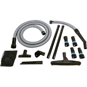 Multi-Brand Power Tool Dust Collection Adapter Set and Full Cleanup Vacuum Accessories with 10 Ft. Hose for Home and Shop Wet/Dry Vacuums