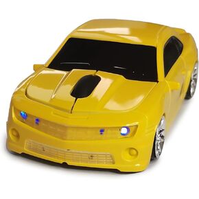 Car Mouse for Compuer, Funny Sport Car Shaped Computer Mouse, 2.4Ghz Wireless Mouse Car Mouse with USB Reciver for Laptop, PC (Black)