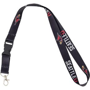Desert Cactus Seattle University Lanyard Redhawks Car Keys ID Badge Holder Keychain Detachable Breakaway Snap Buckle (Black)