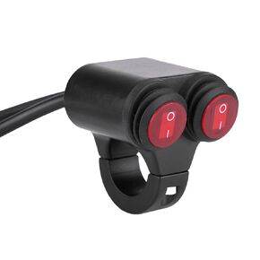 Universal 22mm Motorcycle Handlebar Headlight Switch,Handlebar Brake Fog Lights Switch for Motorcycle (D)
