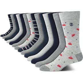 IZOD Men's Dress Socks - Lightweight Comfort Crew Sock (14 Pack)