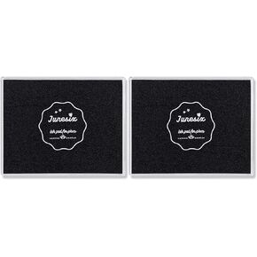Ink Pad, 2PCS Washable Finger Craft Stamp Pad, Black