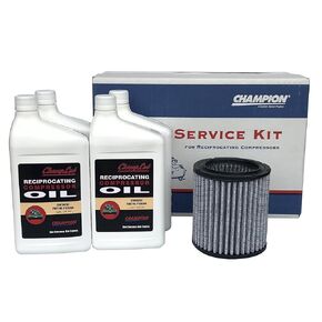 Gardner Denver Champion R-Series Air Compressor Synthetic Oil Maintenance Kit (for use with R40 Compressor Pumps)