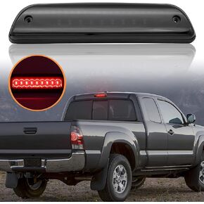 LED 3rd Third Brake Light for Tacoma 95-15, KEWISAUTO Smoked Black Center High Mount Brake Light Stop Light for Toyota Tacoma 1995-2015 Accessories (1PCS)