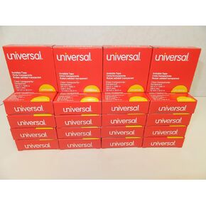 Universal Invisible Tape, 3/4" x 1296", 1" Core, Clear, Pack of 24, 83436
