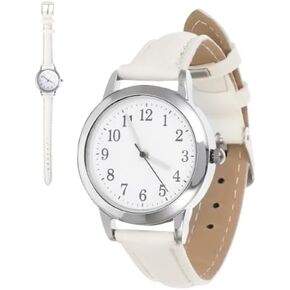 Women's Watch Clip-on Miss White Bracelet Watch Pu