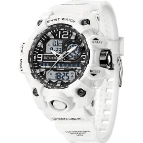 Women's Sport Watch Digital Waterproof Watches Military Watches Analog Outdoor Wrist Watch LED Luminous Alarm Stopwatch Dual Time Wristwatch