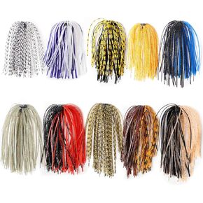 تنانير Spinnerbait، تنانير تهزهز من السيليكون، 10 حزم تنانير تنانير لصيد الأسماك، ملحقات طُعم دوار الحبار DIY