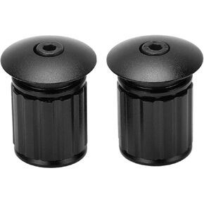 Road Bike Handlebar Plugs, Aluminum Handlebar End Plugs Expanding Expandable Adjustable Locking End Caps for Mountain Bike Folding Bike