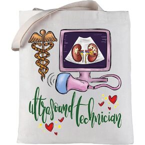 LEVLO Ultrasound Technologist Tote Bag Sonographer Gift Sonographer Tech Shoulder Bag Sonography Student Grad Gift