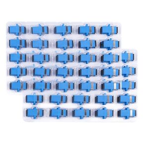 -25pcs SC to SC Fiber Optical Coupler SC-SC UPC Singlemode (SM) Simplex Fiber Optic Adapter SC Female to SC Female Simplex Single Mode Network Internet Connector Adapter
