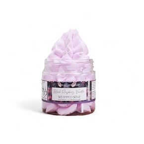 Black Raspberry Vanilla Fluffy Whipped Soap, Regular Soap, Body Wash, and Shave Cream All In One (Small)