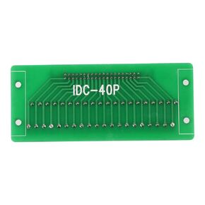 IDC40P Board, IDC40P 40Pin Male Header Board DIN Rail Mount Interface Power Supplement Module Terminal Block Connector PLC Interface with Bracket Wiring Terminals