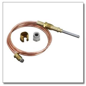 BASO K16BT-36H Series K16 Husky Standard Threaded Thermocouple, 36" Length