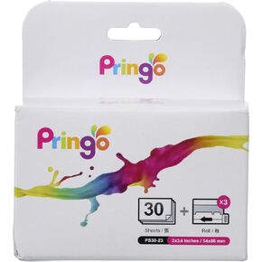 HiTi Pringo P231 Pocket Printer Photo Paper and Ribbon 30 Prints Pack