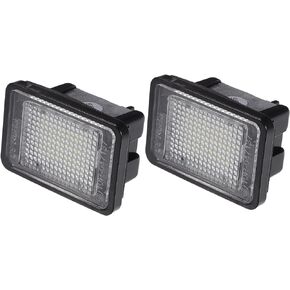 uxcell 1pair Car LED License Plate Light LED Error Free License Plate Light White Light for Mercedes-Benz GLK300 2010-2013 No.A2048200156/A2048201056