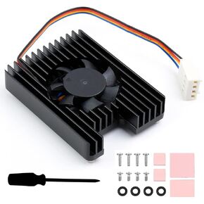 Dedicated All-in-One 3007 Cooling Fan for Raspberry Pi Compute Module 4 CM4,Speed Adjustable 8000±10% RPM, with Thermal Tapes
