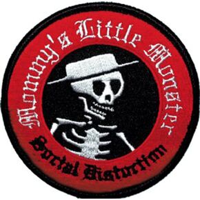 C&D Visionary Application Social Distortion Skull Logo Patch Multi