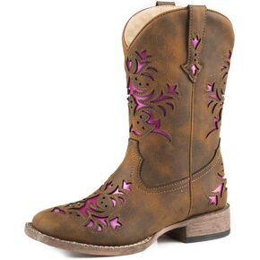 Girl's Lola (Toddler/Little Kid) Vintage Brown Vamp & Shaft 11 Little Kid