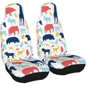 Delerain Car Seat Covers 2pcs, African Pretty Girl Universal Front Car Seats Vehicle Enterior Protector Suitable Fits Most Car Auto SUV Sedan Truck
