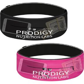 2 Pack Unisex Belt Bags for Running and Travel Security: For Traveling, Working Out, Hiking, Securely Stash Money, Phone, and Hydration