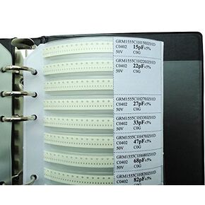 0603 0R-10M & 1pF-2.2uF 1% مقاوم ومكثف طقم عملي مختلط 87 قيمة SMD مقاومات متنوعة مكثف عينة كتاب كومبو حزمة عدة