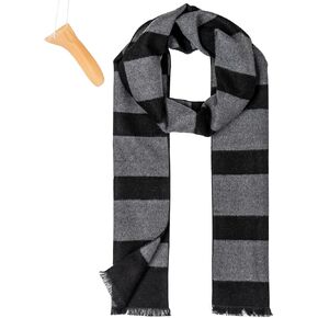 2Pcs Costume Accessories Black Gray Striped Scarf Fake Nose Adults Halloween Cosplay Party Set