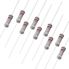 uxcell 100Pcs 1K Ohm Resistor, 1W 5% Tolerance Carbon Film Resistors, 4 Bands for DIY Electronic Projects and Experiments