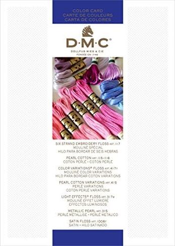 westlake art DMC Color Chart Card for Embroidery Floss, Bundle with Fabric Measuring Tape, Embroidery Thread & Floss Guide, for Crafters and DIY Enthusiasts, Easy Matching & Selection (Pack of 2) in Saudi Arabia