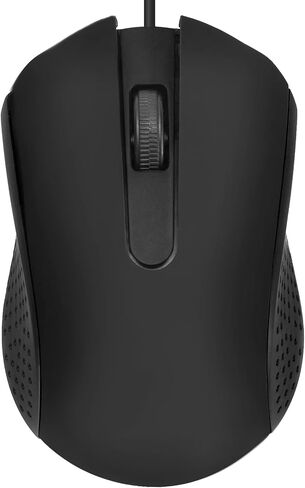 2 Pack Wired Mouse, Ergonomic Computer Mouse,USB Wired Computer Mouse for Right or Left Hand, with Durable Clicks for PC, Computer, Laptop, Desktop, Chromebook, Notebook, Mac (Black) in Saudi Arabia