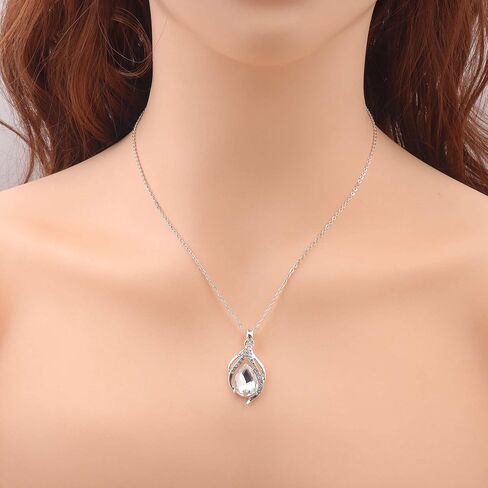 Bridesmaid Jewelry Set for Women,Pendant 18K Gold & Silver & Rose Gold Pendant Necklace Earrings Set,Dainty Gift for Wedding/Proposal/Party/Prom/Anniversary in Saudi Arabia