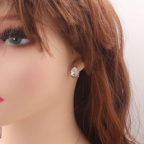 Bridesmaid Jewelry Set for Women,Pendant 18K Gold & Silver & Rose Gold Pendant Necklace Earrings Set,Dainty Gift for Wedding/Proposal/Party/Prom/Anniversary in Saudi Arabia