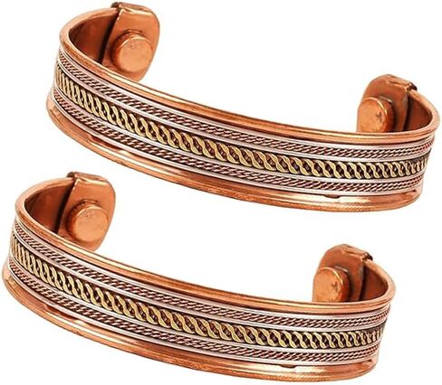 Prisha India Craft Pure Copper Kada/Copper Bracelet for Men and Women in Saudi Arabia