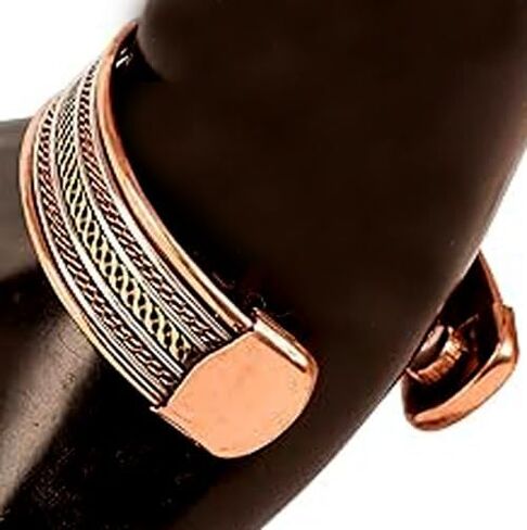 Prisha India Craft Pure Copper Kada/Copper Bracelet for Men and Women in Saudi Arabia