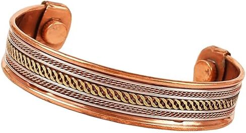 Prisha India Craft Pure Copper Kada/Copper Bracelet for Men and Women in Saudi Arabia