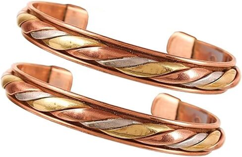 Prisha India Craft Pure Copper Kada/Copper Bracelet for Men and Women in Saudi Arabia