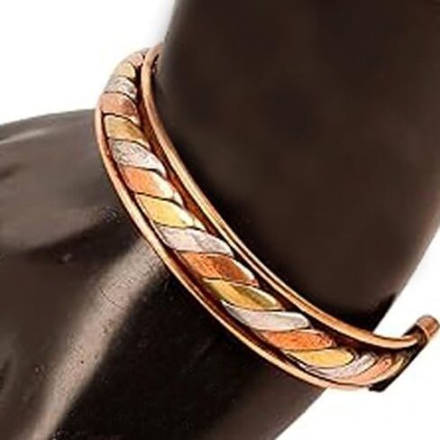 Prisha India Craft Pure Copper Kada/Copper Bracelet for Men and Women in Saudi Arabia