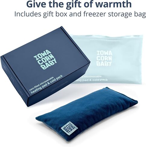 وسادة تسخين صغيرة قابلة للاستخدام في الميكروويف - وسادة تسخين مرجحة وحزمة باردة قابلة لإعادة الاستخدام لعلاج آلام الرقبة والمعصمين والأيدي الباردة، محمولة 8 بوصة × 4 بوصة - 1 رطل in Kuwait